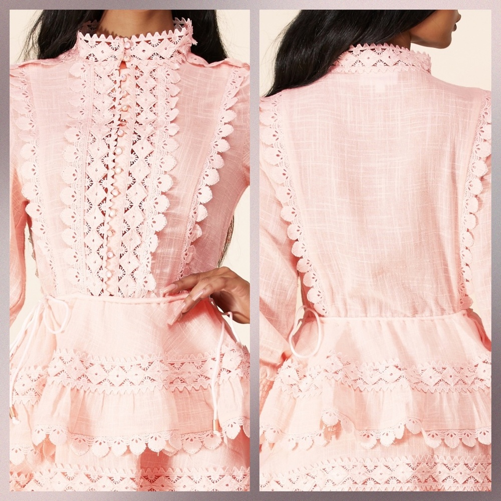 LAST ONE! L'ATISTE Cotton Candy Victorian Ruffled Lace Mini - Picture 9 of 16